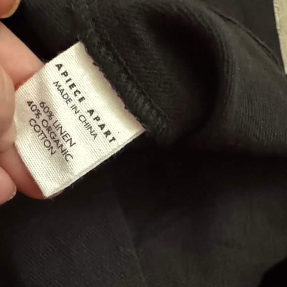 Apiece Apart Black Bari Crop Trousers - Picture 3 of 6